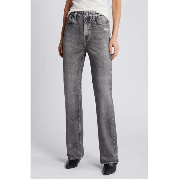 Rang & Bone Miramar Shea Relaxed Cotton Terry Sweatpant Jeans Size 28 NWT